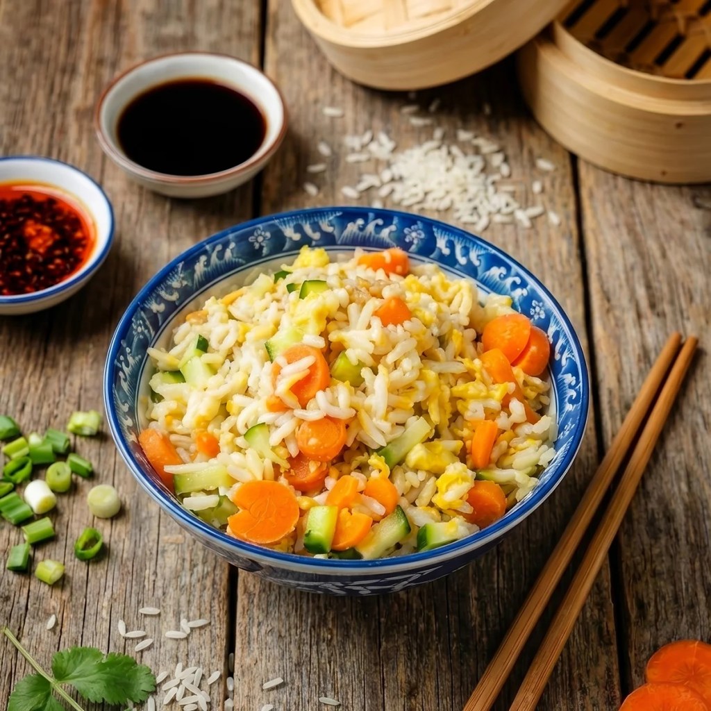 Spring Garden Rice Garden Fried Rice - Ellen Cooks